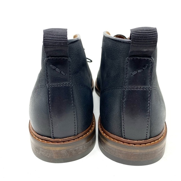 SHOE THE BEAR LEATHER DALTON BOOTS BLACK - Picture 4 of 7